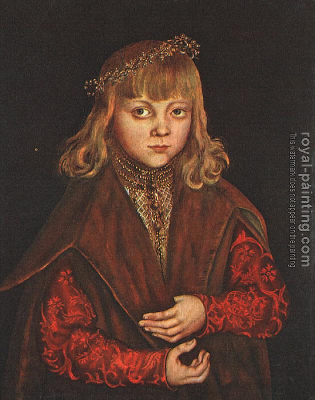 Lucas The Elder Cranach : Portrait of a Saxon Prince